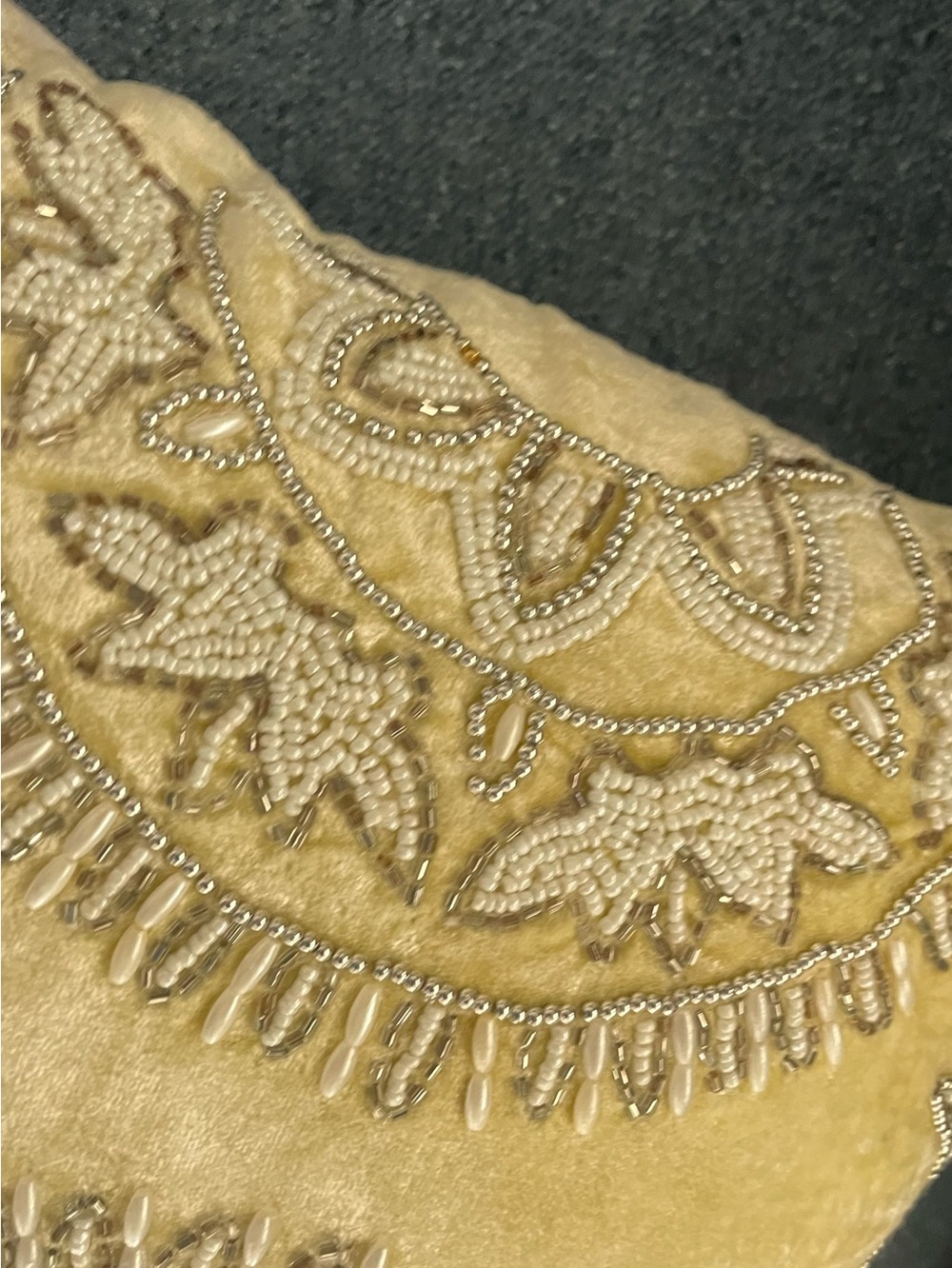 Artistic Accents Beaded Pillow, 13” X 20”